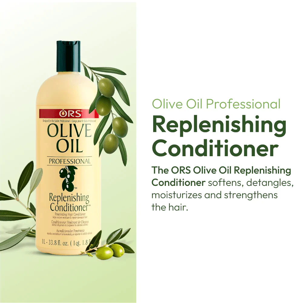 ORS Olive Oil Professional Replenishing Conditioner 1Liter - Image 3