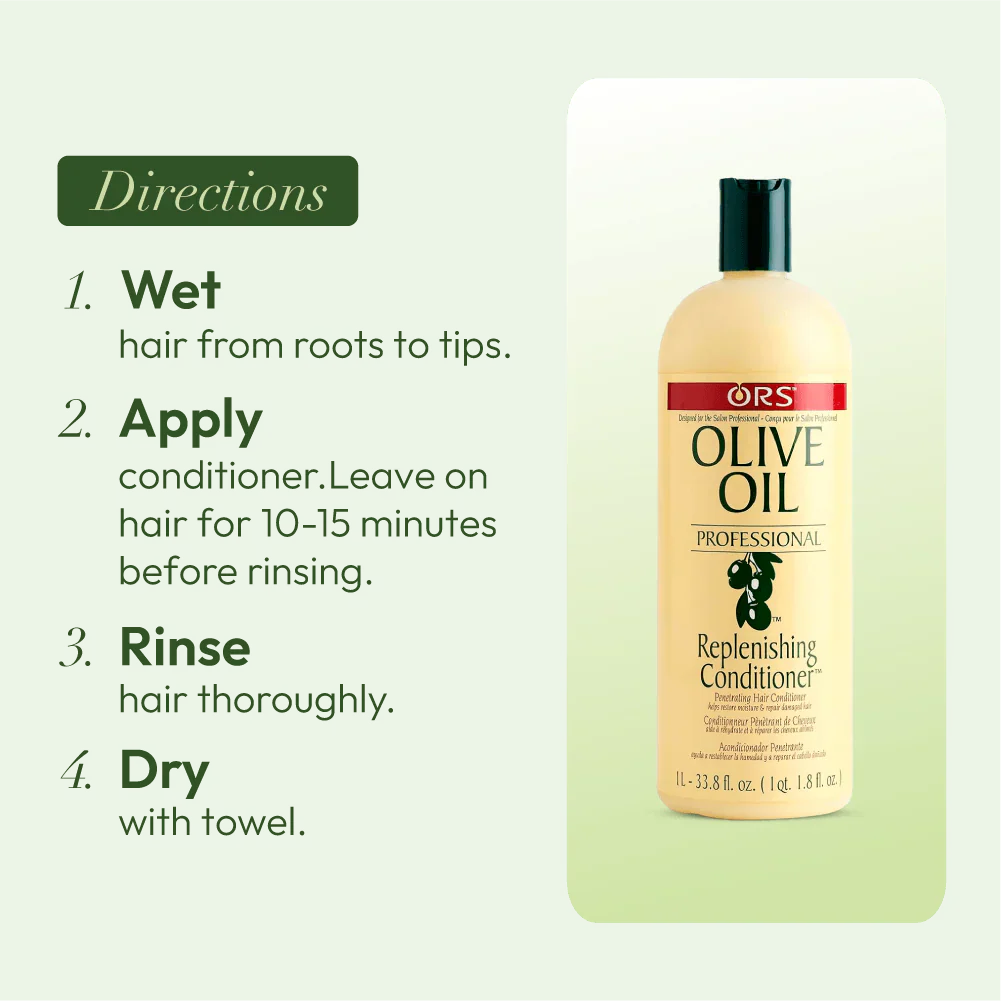 ORS Olive Oil Professional Replenishing Conditioner 1Liter - Image 7