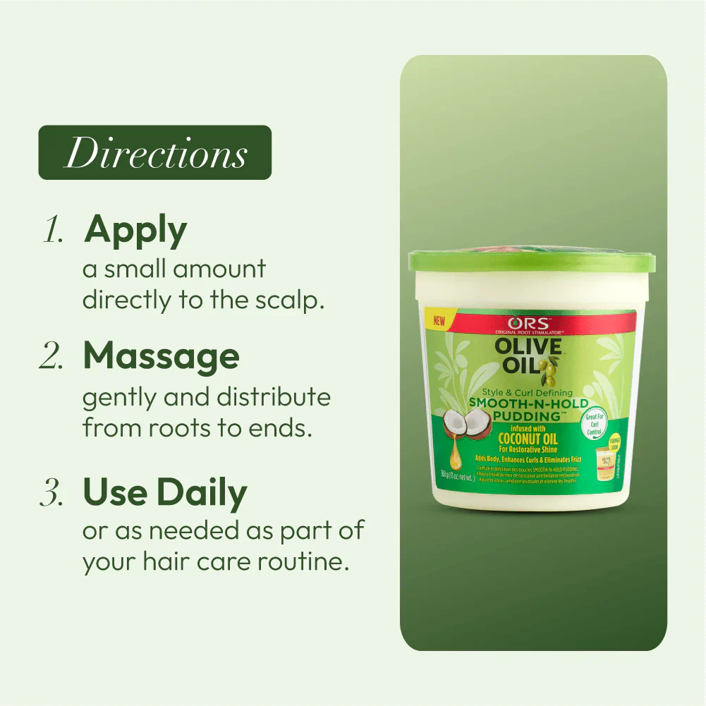 ORS Olive Oil Style and Curl Smooth-N-Hold Pudding 368g - Image 4