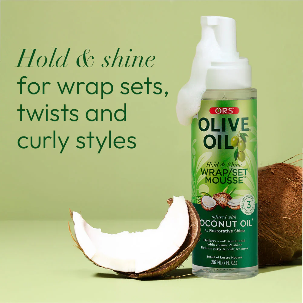 ORS Olive Oil Wrap Set Mousse for Restorative Shine 207ML - Image 5