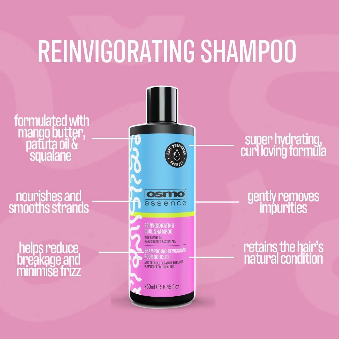 Osmo Essence Reinvigorating Shampoo. Super-Hyrdrating Pataua Oil & Mango Butter. Ideal for Curly hair types. 200ml. - Image 6