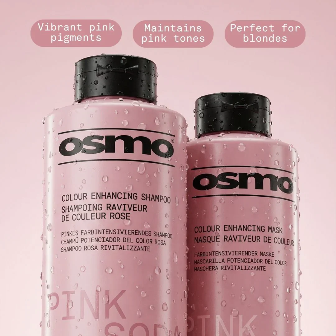 Osmo Pink Soda Color Enhancing Shampoo 400ml/13.5oz - Image 3