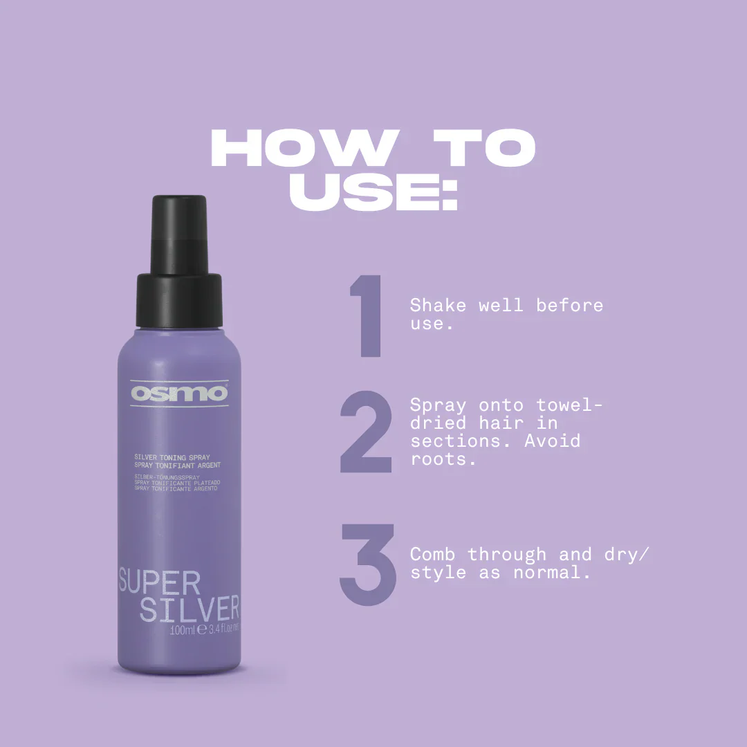 Osmo Super Silver Toning Spray 100ml/3.4oz - Image 3