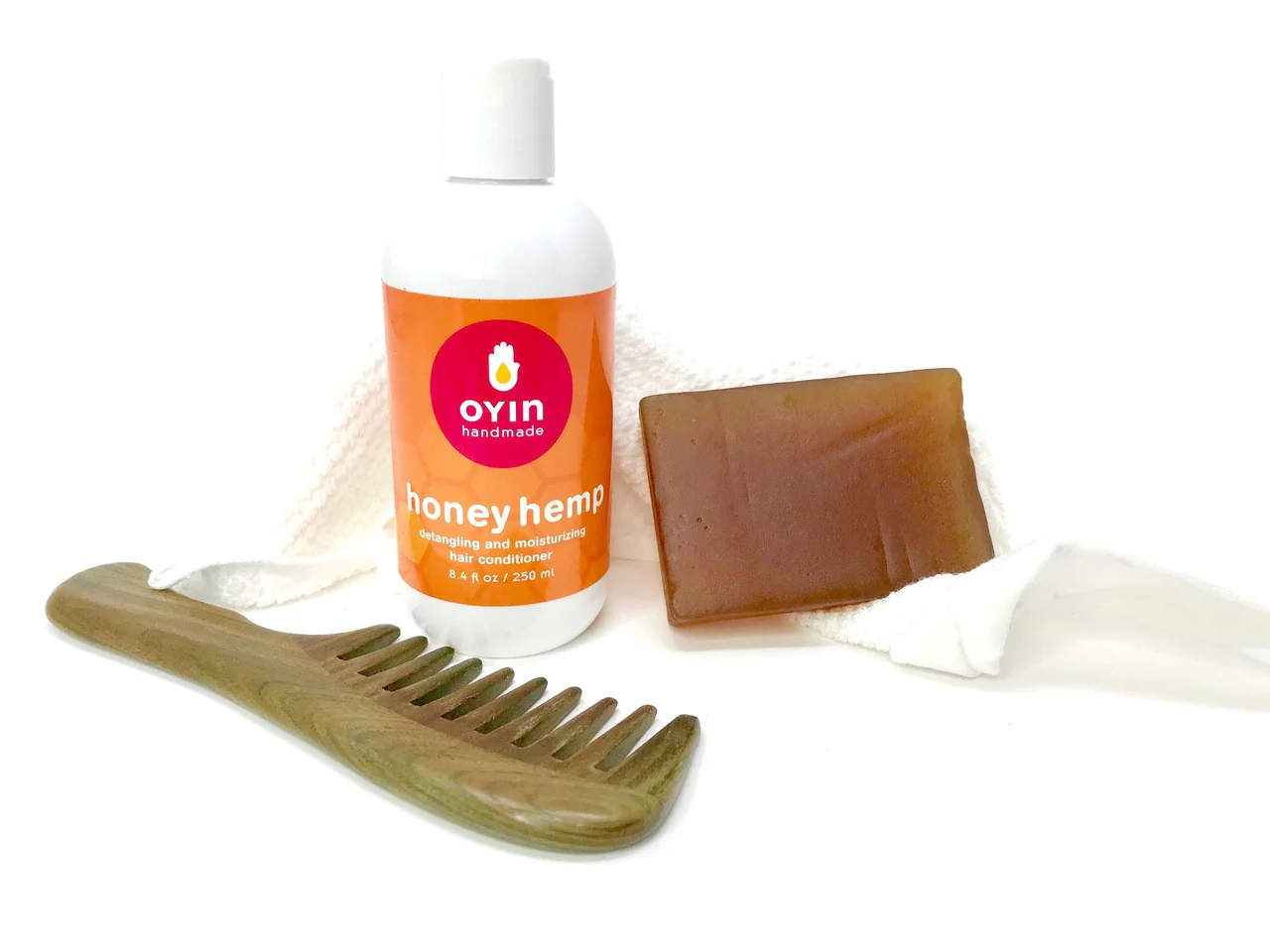 OYIN Honey Hemp ~ detangling and moisturizing hair conditioner-8 OZ - Image 2