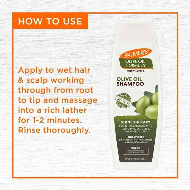 Palmer's Olive Oil Formula Shine Therapy Shampoo 400ml - Image 8