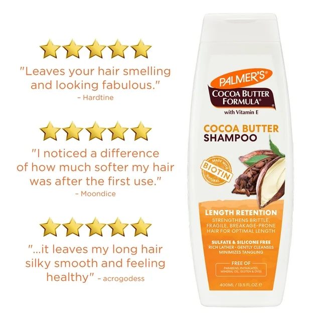 Palmer's Cocoa Butter Formula Length Retention Shampoo 400ml - Image 6