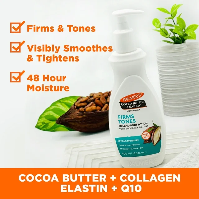 Palmer's Cocoa Butter Formula Skin Firming Body Lotion for Toning and Tightening 400ml - Image 2