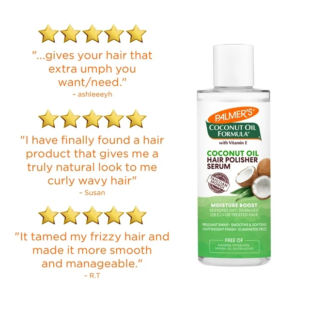Palmer's Coconut Oil Formula Hair Polisher Serum 177ml - Image 4