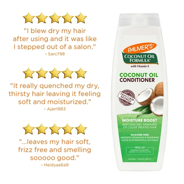 Palmer's Coconut Oil Formula Coconut Oil Moisture Boost Conditioner 400ml - Image 7
