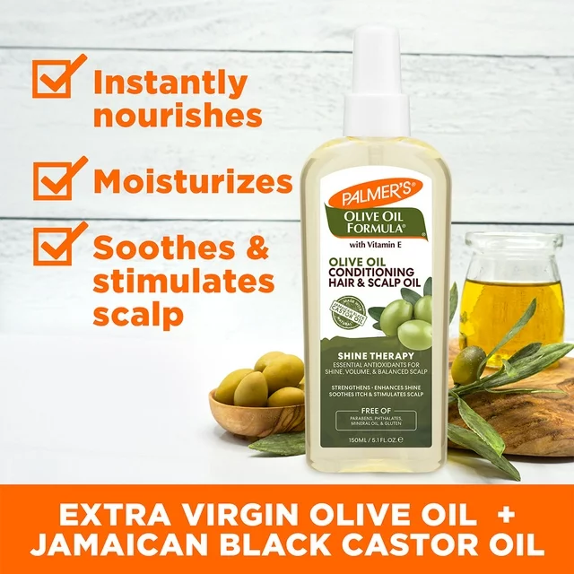 Palmer's Olive Oil Formula Shine Therapy Hair & Scalp Oil 150ml - Image 2
