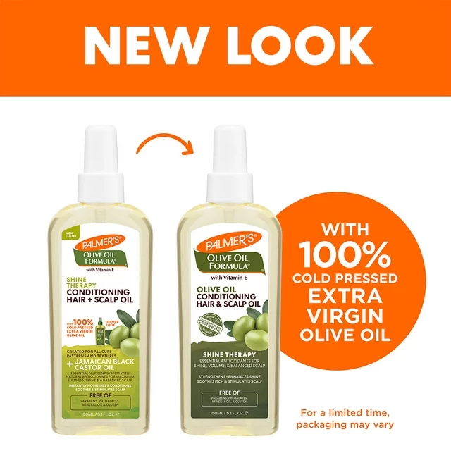 Palmer's Olive Oil Formula Shine Therapy Hair & Scalp Oil 150ml - Image 3