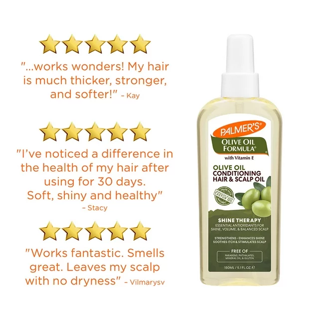 Palmer's Olive Oil Formula Shine Therapy Hair & Scalp Oil 150ml - Image 5
