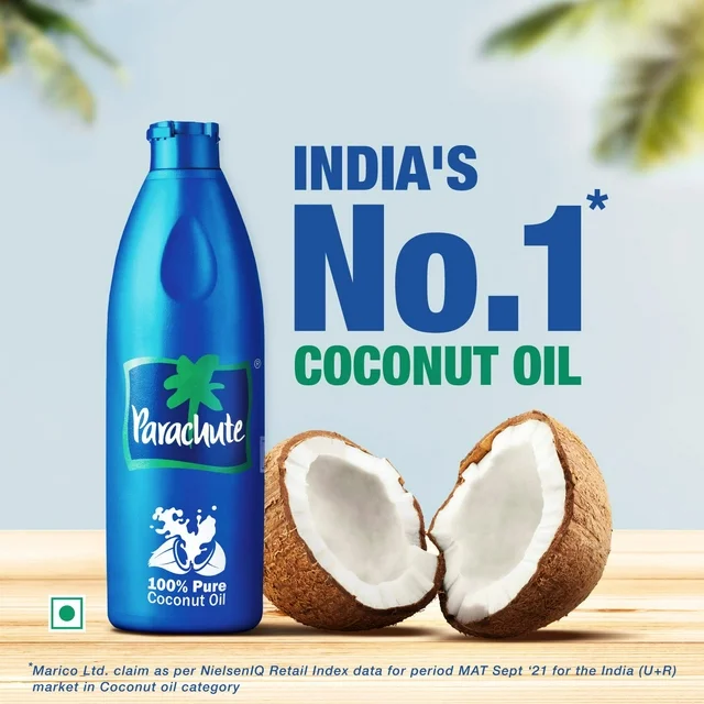 Parachute Coconut Hair Oil Bottle - Image 4