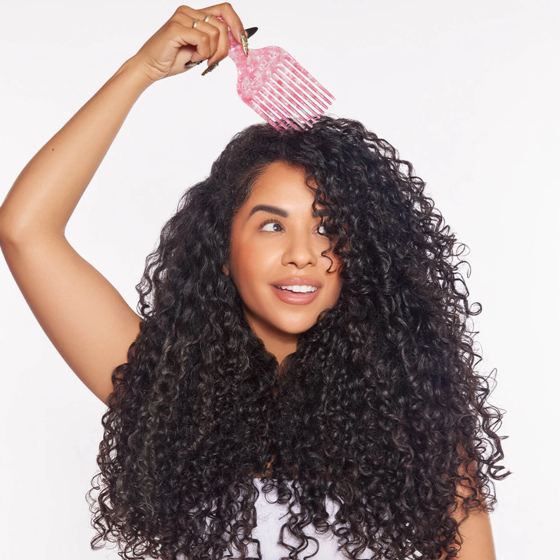 Pink Hair Pick Comb - Image 4