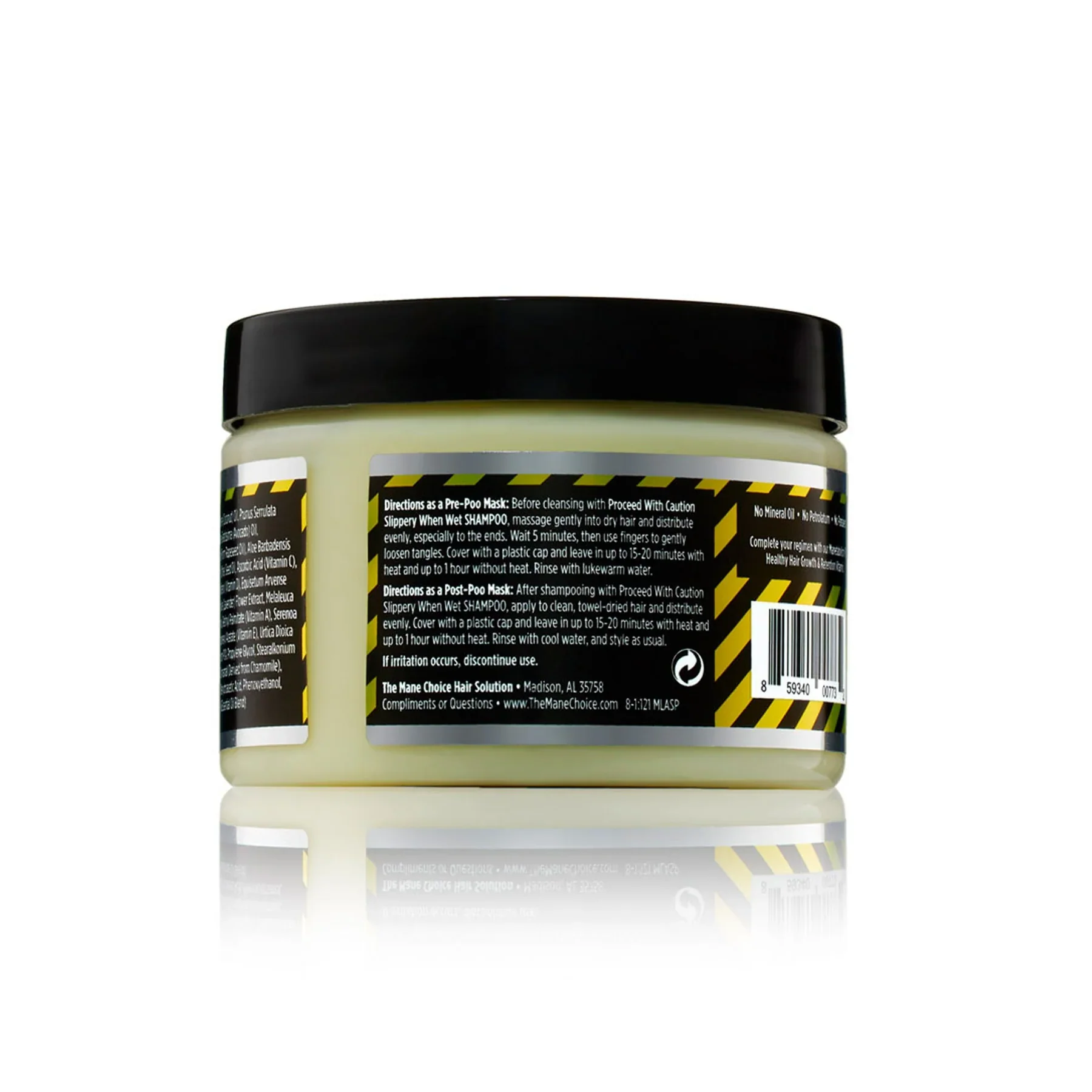 The Mane Choice Proceed With Caution Stop The Damage Pre Or Post Poo Mask 354.88ml - Image 3