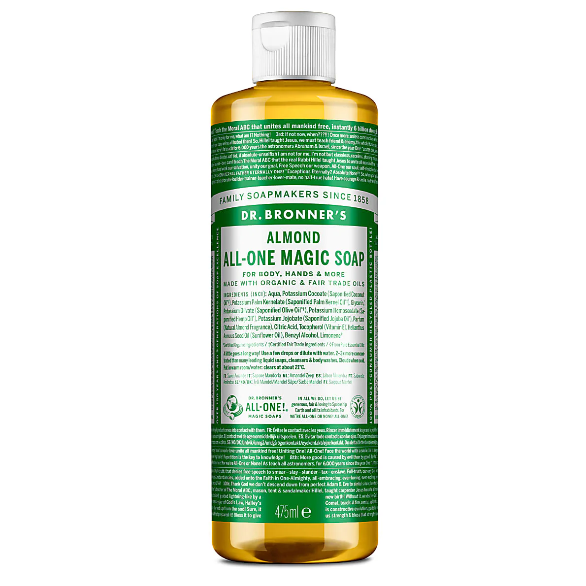 Dr. Bronner’s Almond Pure-Castile Liquid Soap