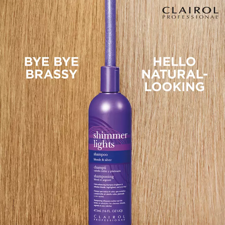Clairol Shimmer Lights Shampoo for Blonde & Silver Hair 236ml - Image 5