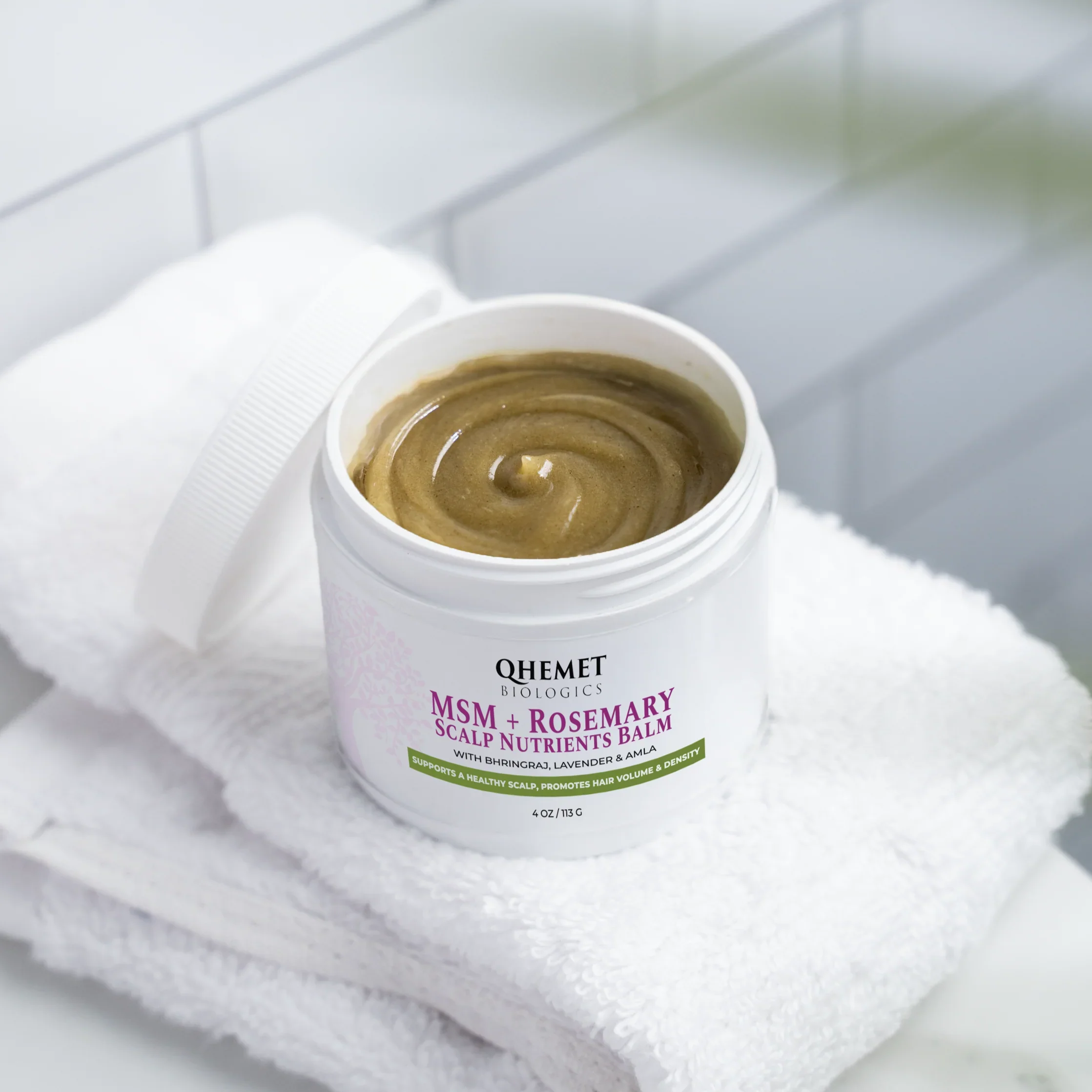 Qhemet Biologics MSM + Rosemary Scalp Nutrients Balm - Image 8