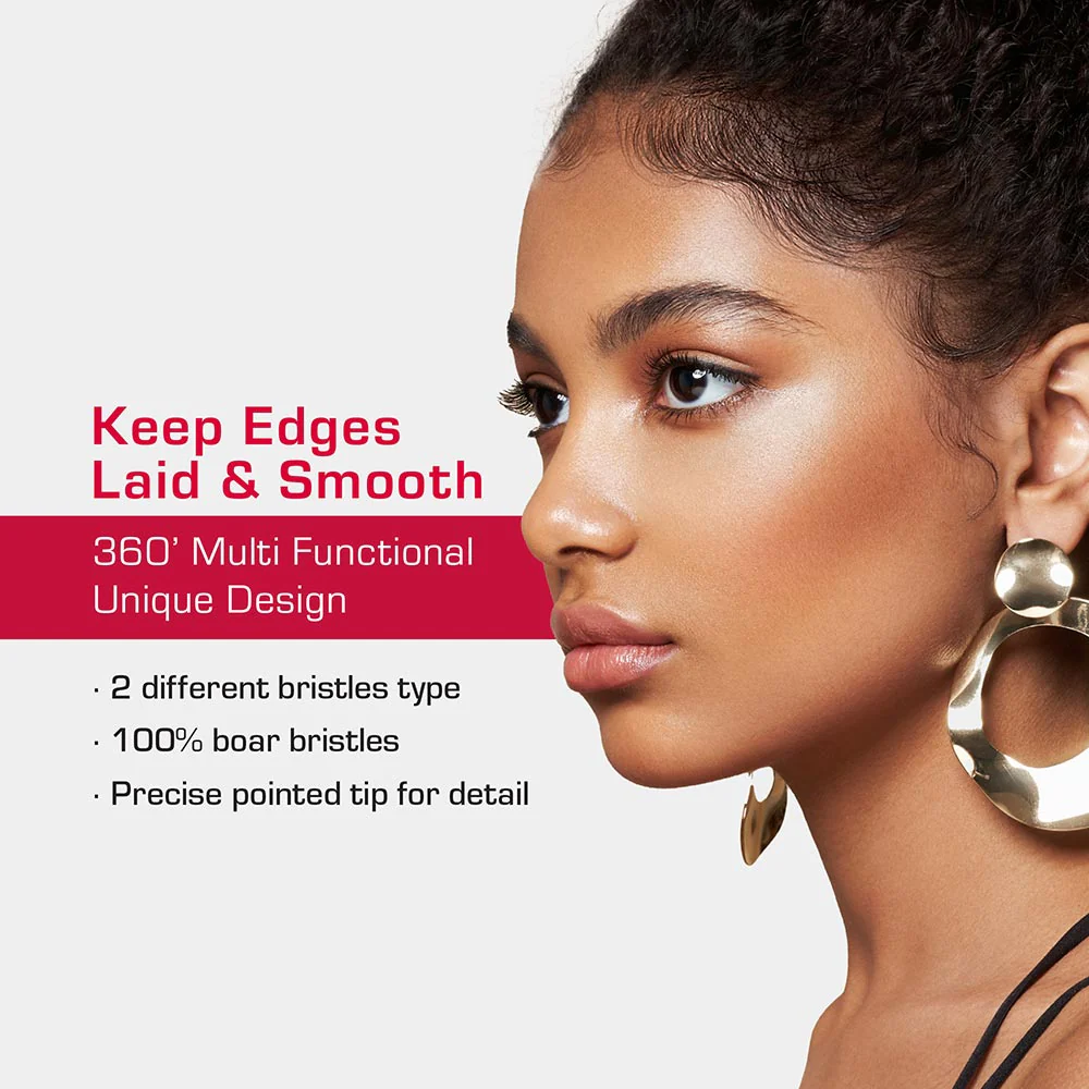 Red By Kiss  4-in-1 360° Edge Brush with Pin Tail - Image 3