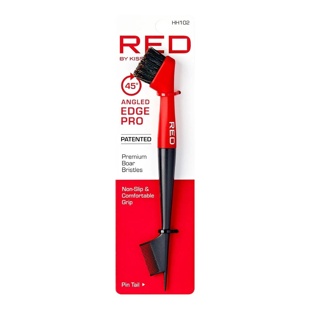 Red By Kiss 45° Angled Edge Pro Brush with Pin Tail