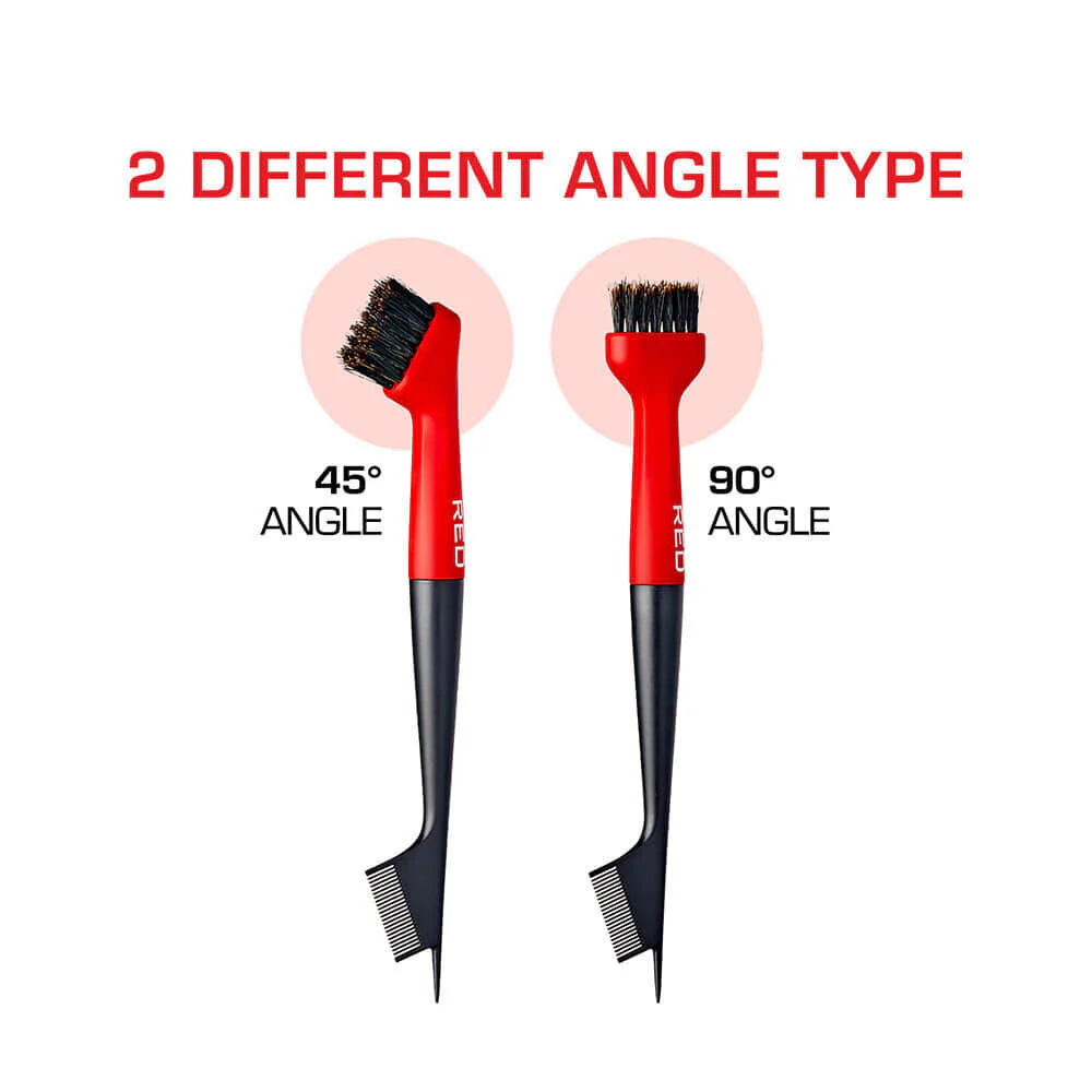 Red By Kiss 90° Angled Edge Pro Brush with Pin Tail - Image 4