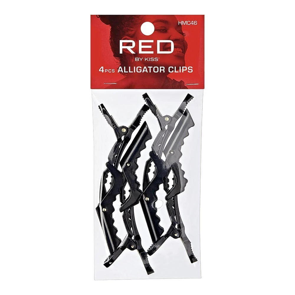 Red By Kiss Alligator Clip (4pcs)
