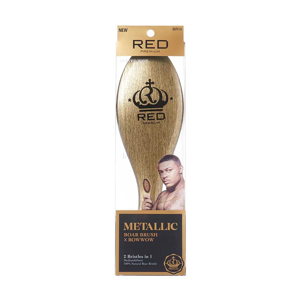Red By Kiss Bow Wow X Metallic 2-in-1 Boar Brush - Image 10