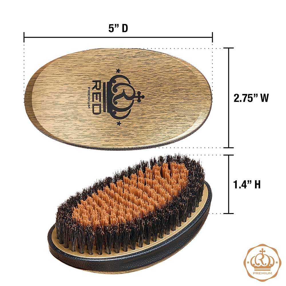 Red By Kiss Bow Wow X Metallic 2-in-1 Boar Brush - Image 4