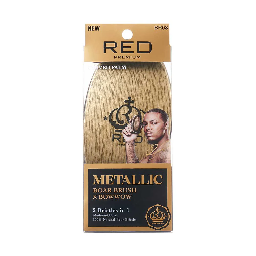 Red By Kiss Bow Wow X Metallic 2-in-1 Boar Brush - Image 8