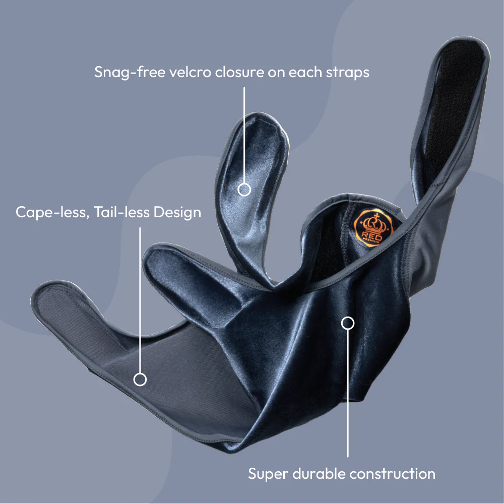 Red by Kiss BOW WOW X Power Wave Velvet Hook and Loop Fastener Compression Rag Charcoal Gray - Image 4