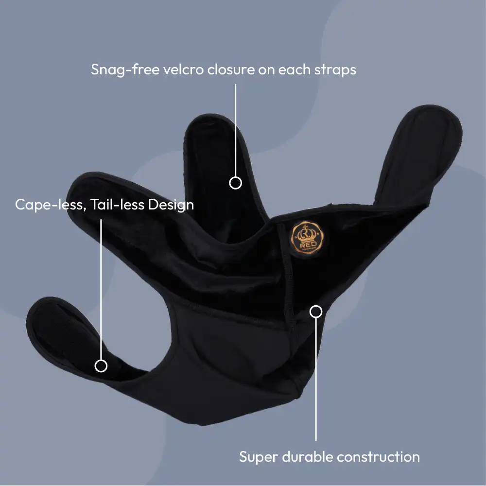 Red by Kiss BOW WOW X Power Wave Velvet Hook and Loop Fastener Compression Rag Black - Image 3