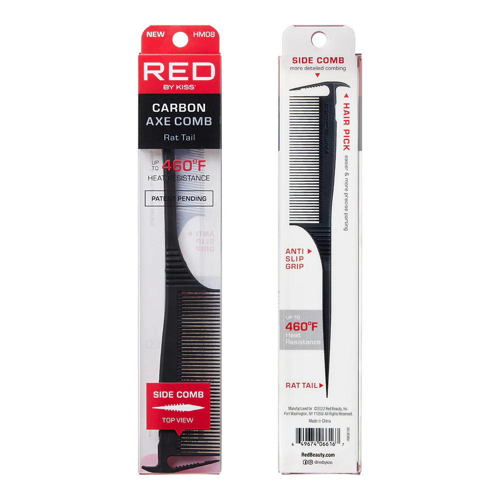 Red By Kiss Carbon Axe Parting Comb - Image 2