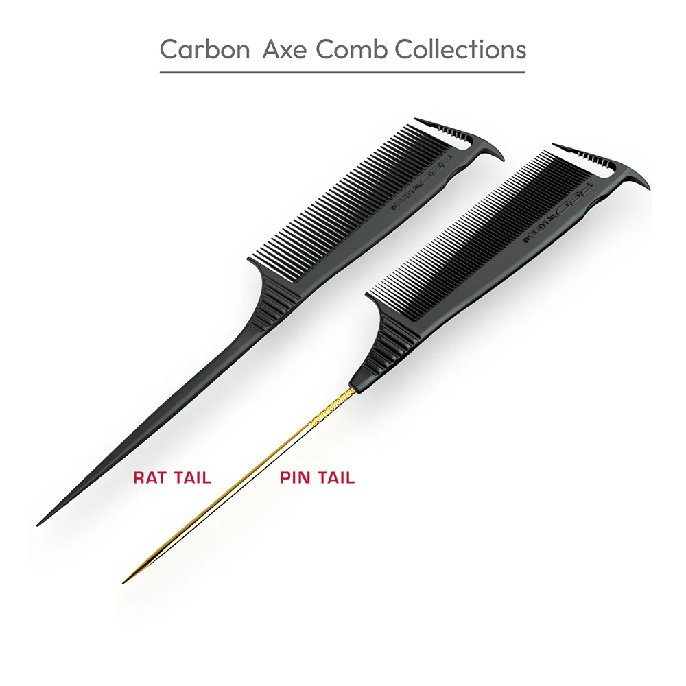 Red By Kiss Carbon Axe Parting Comb - Image 4