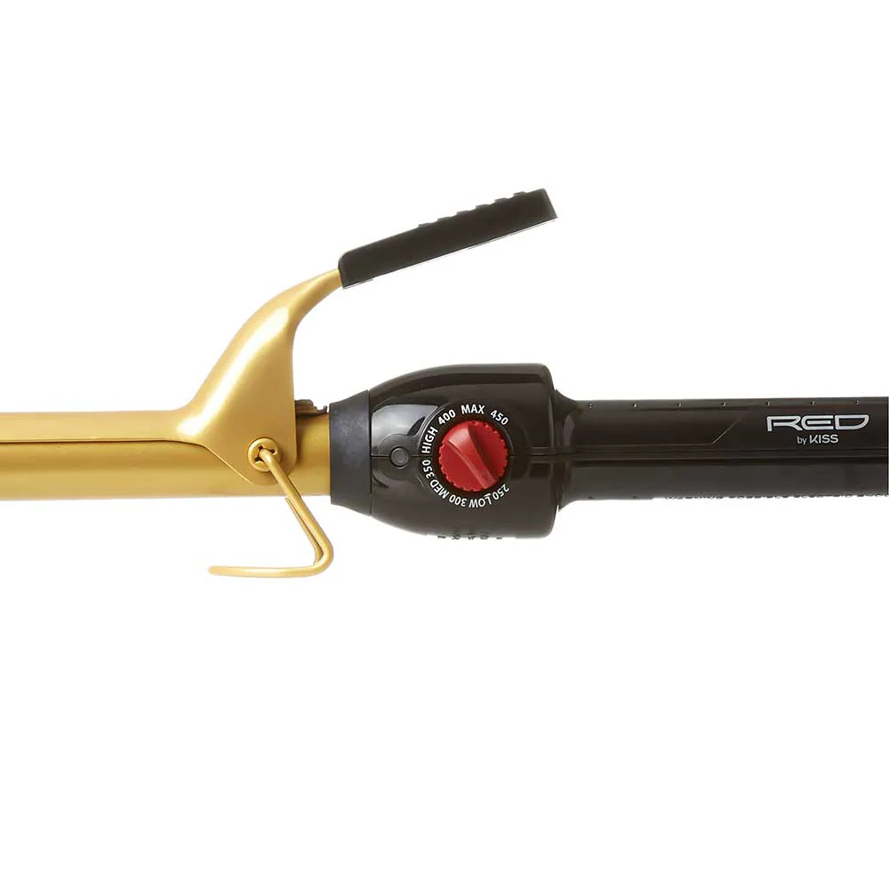 Red By Kiss Ceramic Tourmaline Professional Curling Iron 3/4" - Image 3