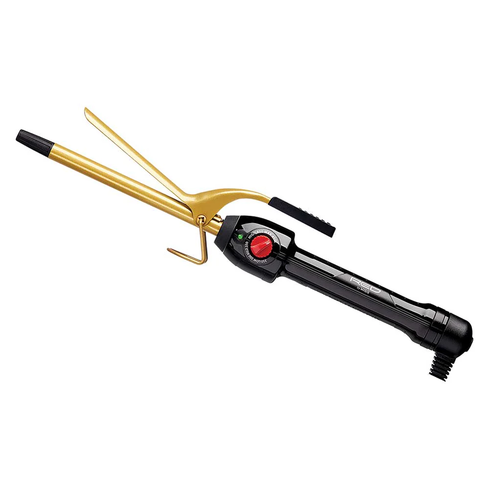 Red By Kiss Ceramic Tourmaline Professional Curling Iron 3/8" - Image 3