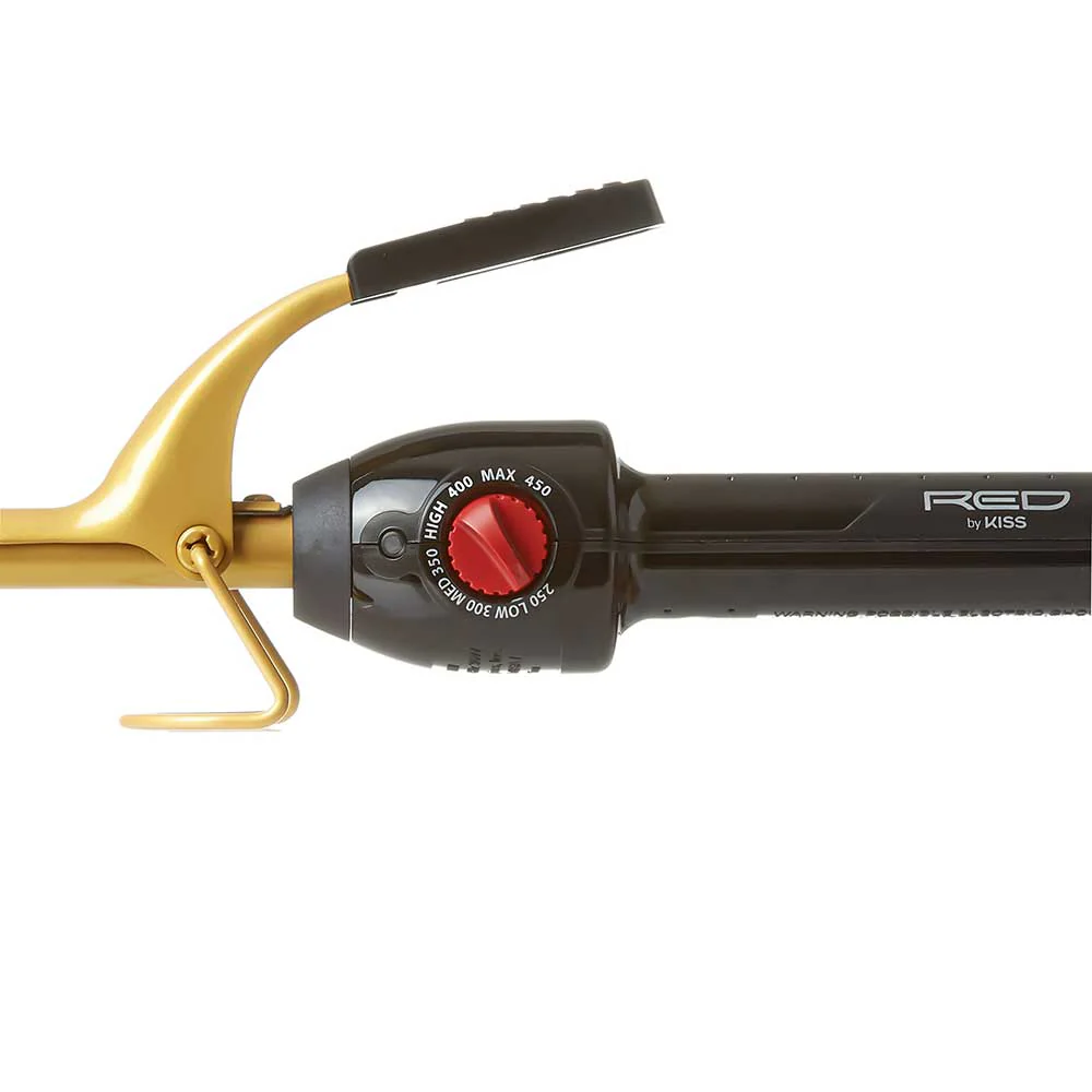 Red By Kiss Ceramic Tourmaline Professional Curling Iron 3/8" - Image 4