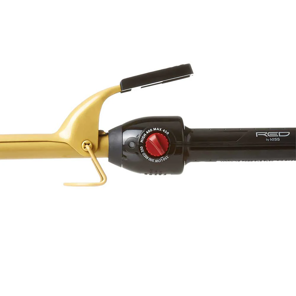 Red By Kiss Ceramic Tourmaline Professional Curling Iron 5/8" - Image 3