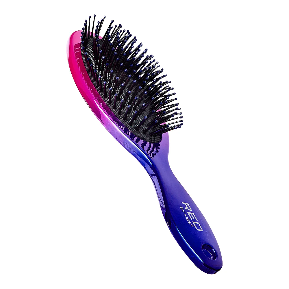 Red By Kiss Crystal Charcoal Brush – Oval Charcoal Infused Brush - Image 2