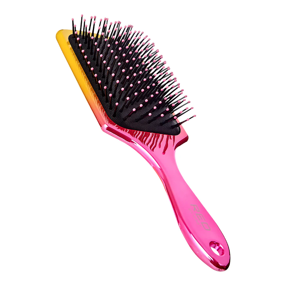 Red By Kiss Crystal Charcoal Brush – Square  Charcoal Infused Brush - Image 3