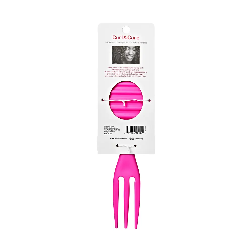 Red By Kiss Curl & Care 4-in-1 Detangle Brush Pink - Image 6