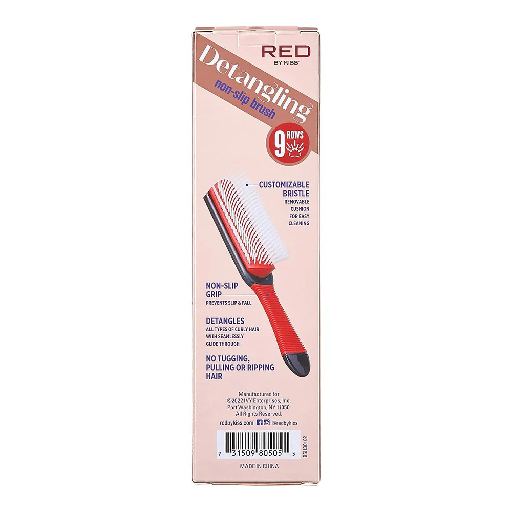 Red By Kiss Detangling Non-Slip Brush - Image 4