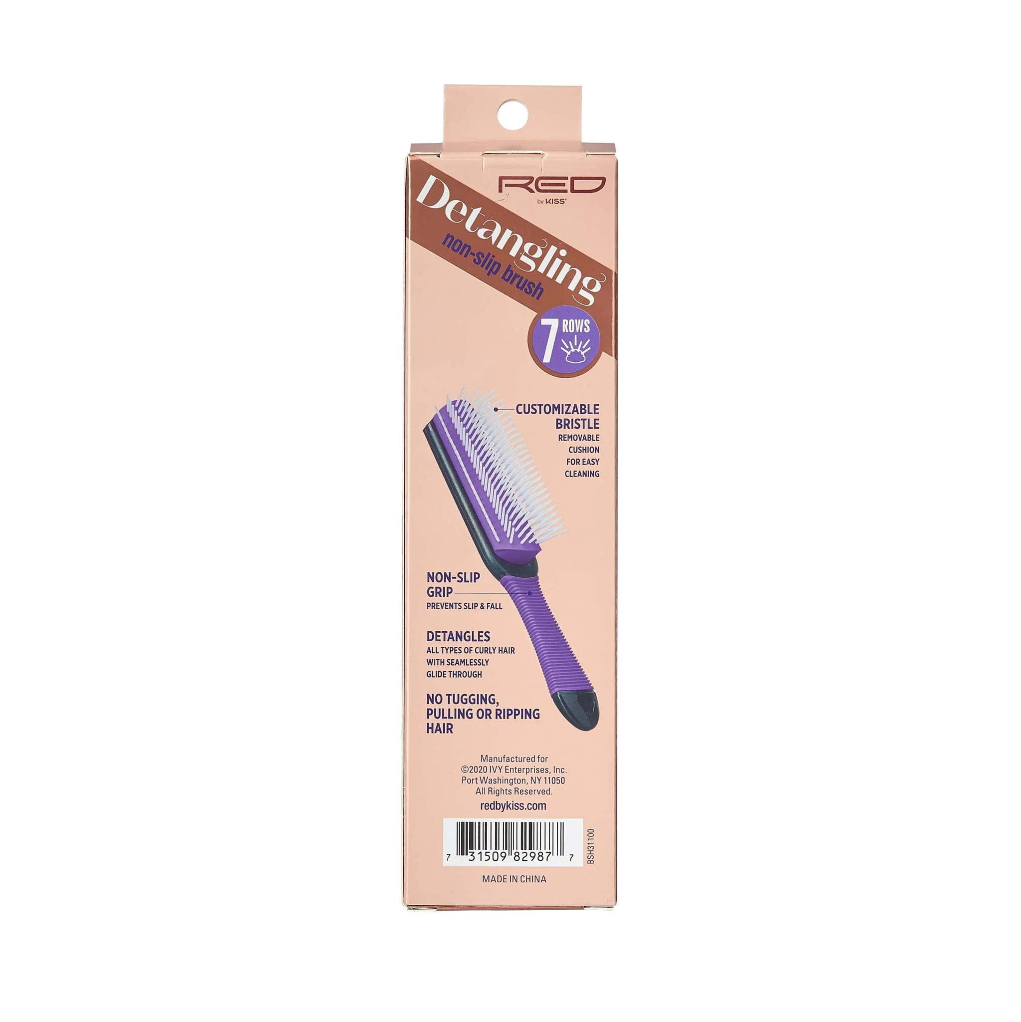 Red By Kiss Detangling Non-Slip Brush ( PURPLE) - Image 5