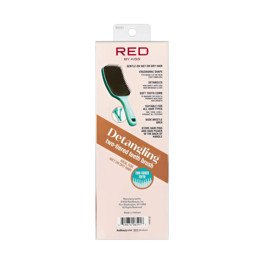 Red By Kiss Detangling Two-Tiered Teeth Brush - Image 3
