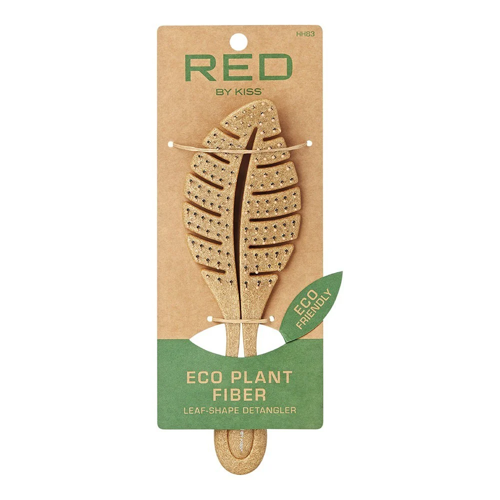 Red By Kiss Eco Plant Fiber Leaf Shape Detangler Brush