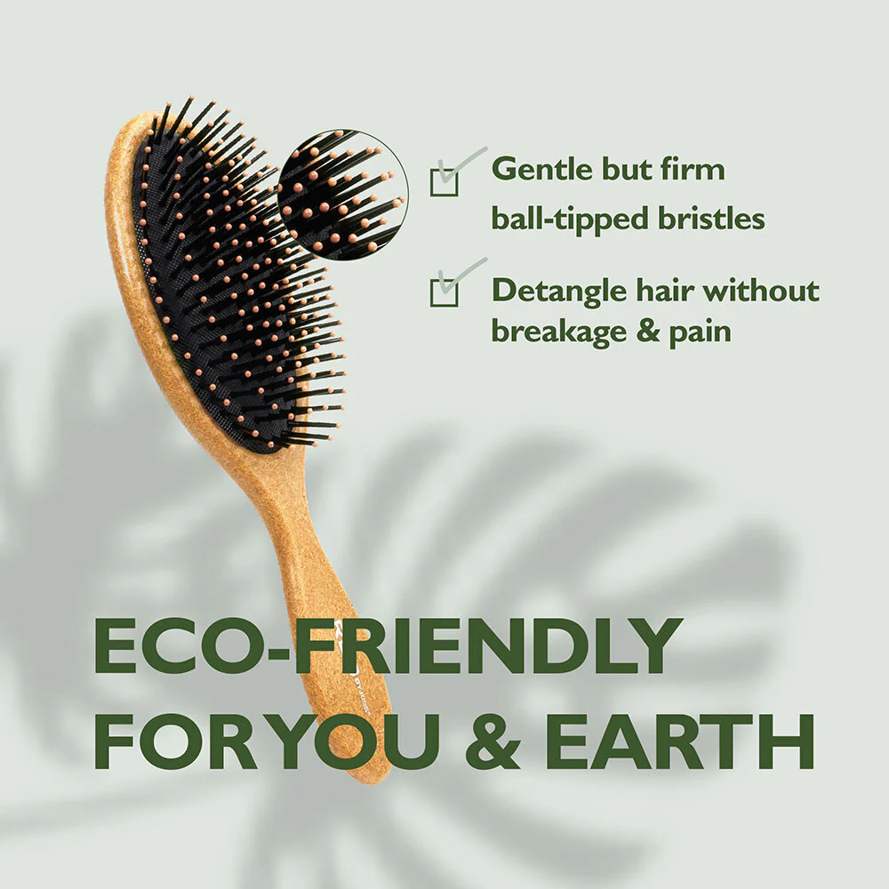 Red By Kiss Eco Plant Fiber Oval Paddle Brush - Image 4