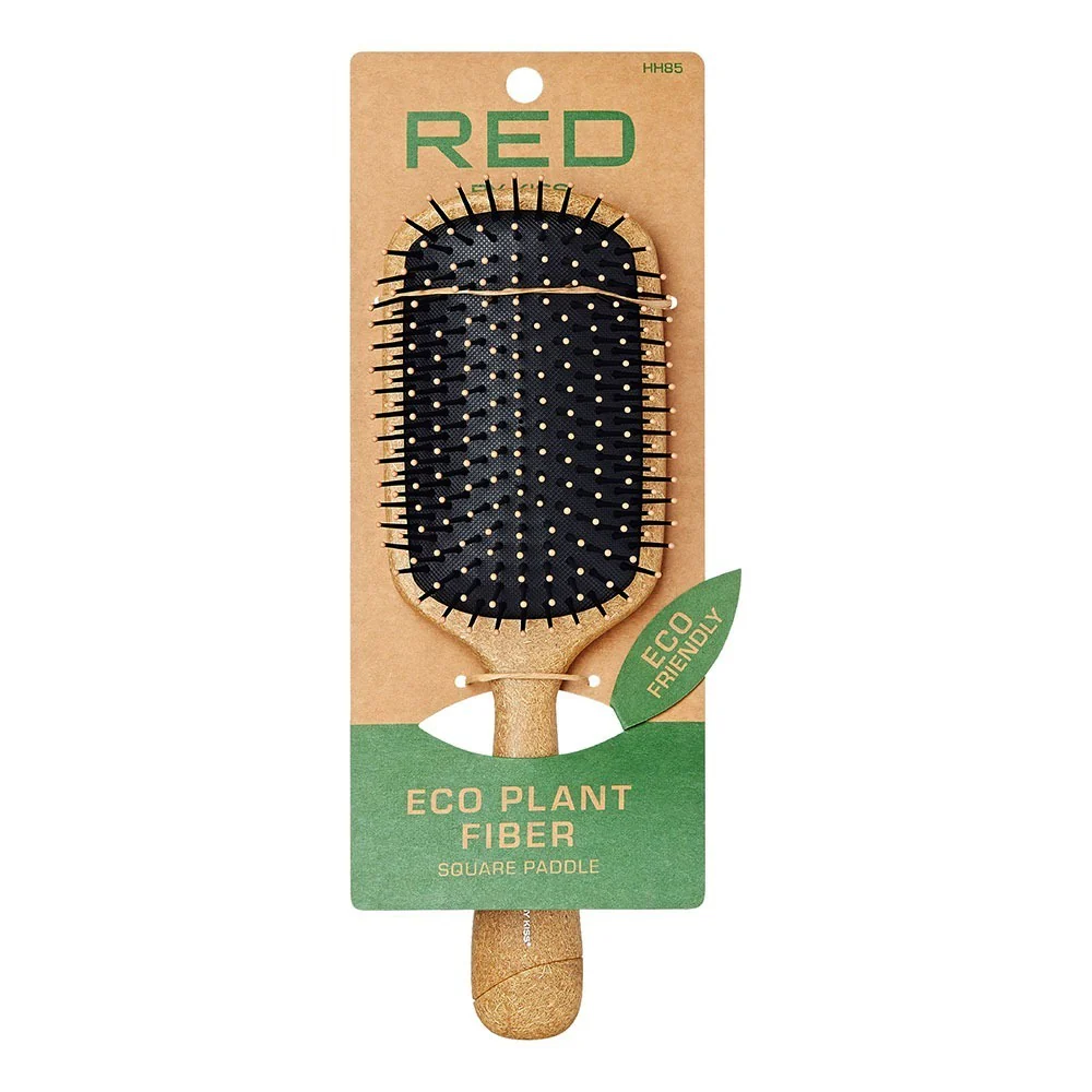 Red By Kiss Eco Plant Fiber Square Paddle Brush