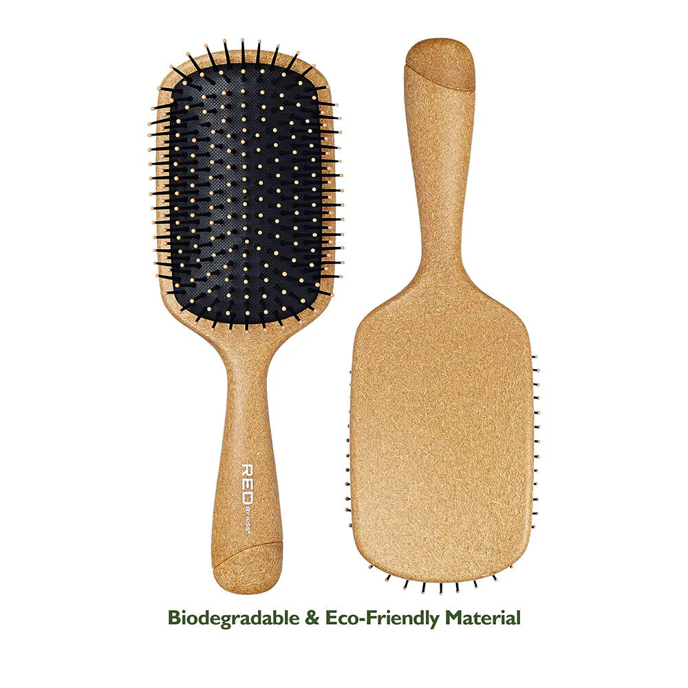 Red By Kiss Eco Plant Fiber Square Paddle Brush - Image 6