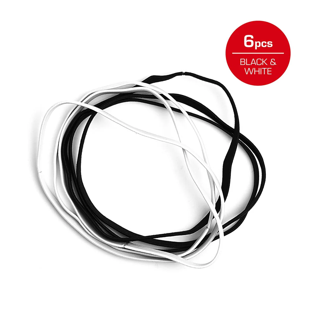 Red By Kiss Elastic Sport Headband 10mm (6pcs) - Image 2