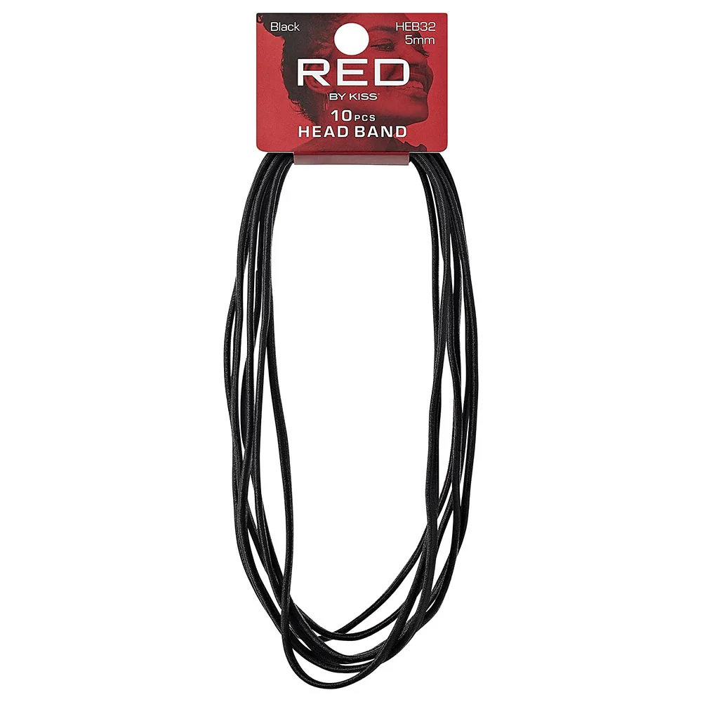 Red By Kiss Elastic Sport Headband (10pcs) 5mm