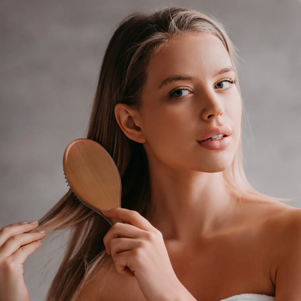 Red By Kiss Evergreen Wooden Oval Paddle Hair Brush - Image 6